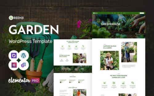 Greenji - Garden Care, Landscaping And Gardening Services WordPress Elementor Theme theme free